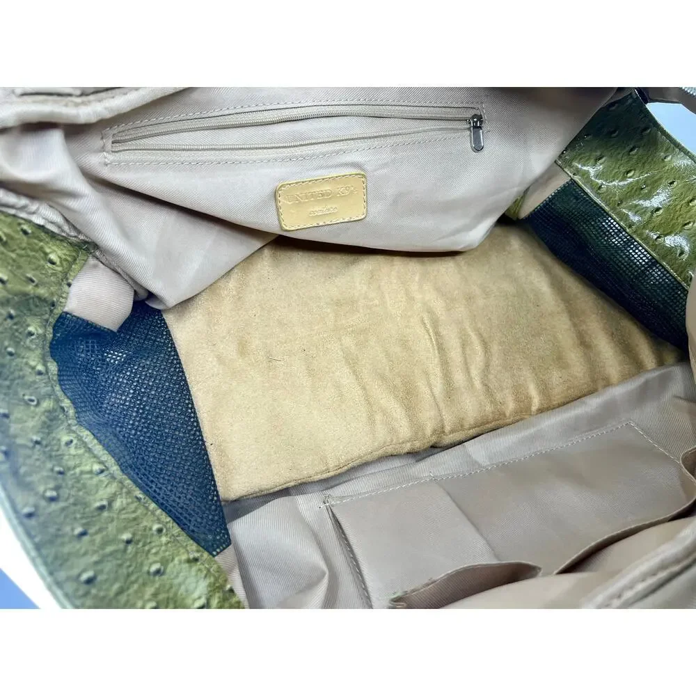 United K9's Boutique Couture Dog Bag/Carrier~Green~Alligator Style~Many Pockets
